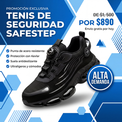 Tenis de Seguridad Ultraligeros SafeStep - Puenta de Acero